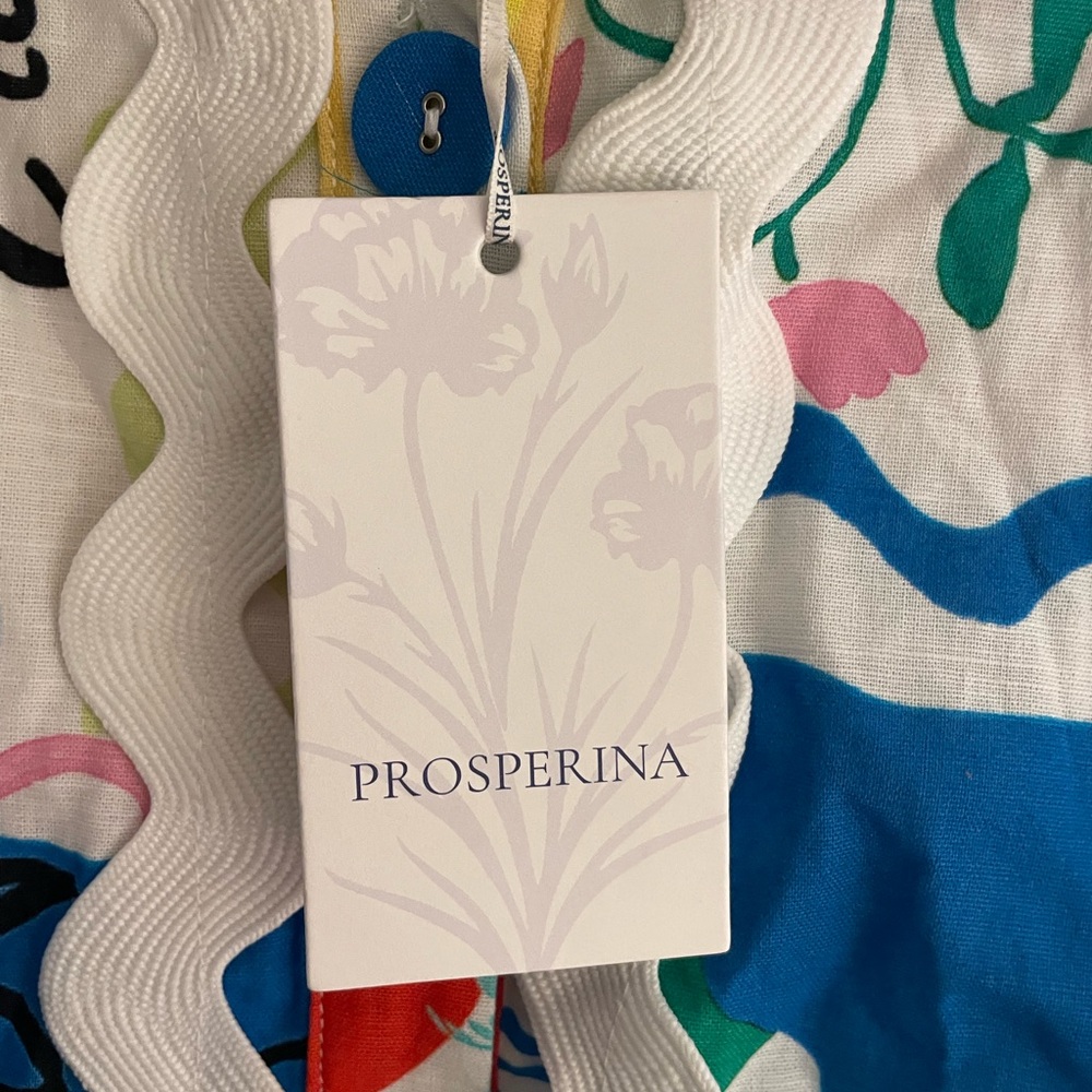 Prosperina Beatrice‎ Mini Dress Cotton/Linen Large NWT - Picture 6 of 8